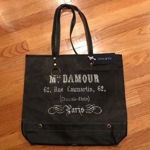 Chloe & Lex Vintage Upcycled Canvas Tote
